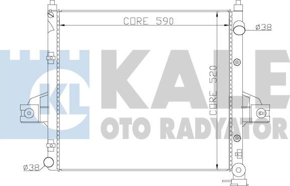 KALE OTO RADYATÖR 342090 - Радиатор, охлаждение двигателя autodif.ru