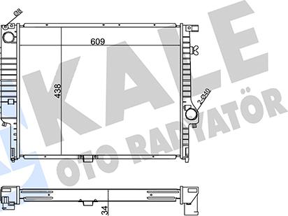 KALE OTO RADYATÖR 351930 - Радиатор, охлаждение двигателя autodif.ru