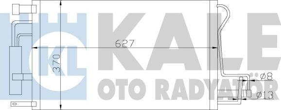 KALE OTO RADYATÖR 379900 - Конденсатор кондиционера autodif.ru