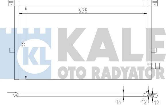 KALE OTO RADYATÖR 378700 - Конденсатор кондиционера autodif.ru