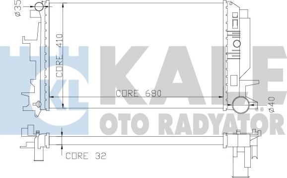KALE OTO RADYATÖR 373900 - Радиатор, охлаждение двигателя autodif.ru