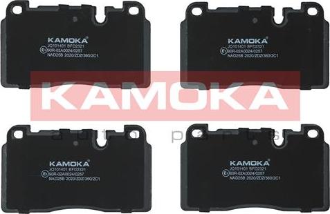 Kamoka JQ101401 - Тормозные колодки, дисковые, комплект autodif.ru