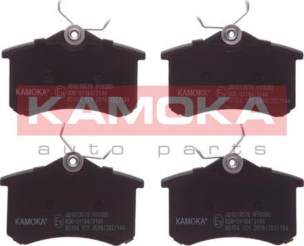 Kamoka JQ1013576 - Тормозные колодки, дисковые, комплект autodif.ru