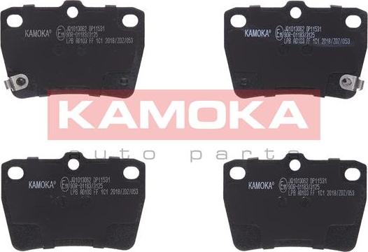Kamoka JQ1013062 - Тормозные колодки, дисковые, комплект autodif.ru