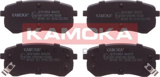 Kamoka JQ1013804 - Тормозные колодки, дисковые, комплект autodif.ru