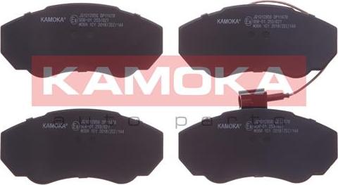 Kamoka JQ1012956 - Тормозные колодки, дисковые, комплект autodif.ru