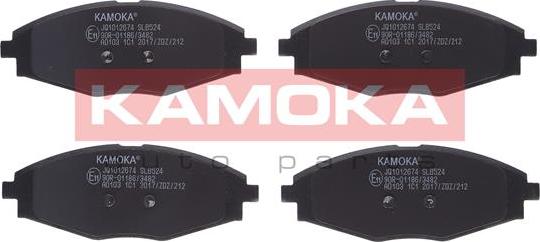 Kamoka JQ1012674 - Тормозные колодки, дисковые, комплект autodif.ru