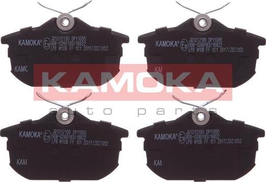 Kamoka JQ1012190 - Тормозные колодки, дисковые, комплект autodif.ru