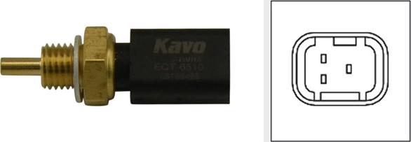 Kavo Parts ECT-6510 - Датчик, температура охлаждающей жидкости autodif.ru