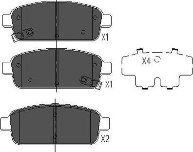 Kavo Parts KBP-1013 - Тормозные колодки, дисковые, комплект autodif.ru