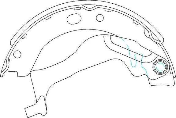 Kavo Parts KBS-9909 - Комплект тормозных колодок, барабанные autodif.ru