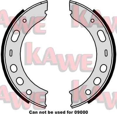 Kawe 09510 - Комплект тормозов, ручник, парковка autodif.ru
