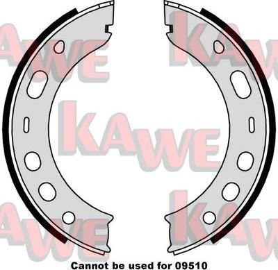Kawe 09000 - Комплект тормозов, ручник, парковка autodif.ru