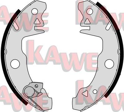 Kawe 05980 - Комплект тормозных колодок, барабанные autodif.ru