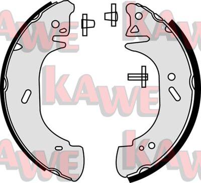 Kawe 08440 - Комплект тормозных колодок, барабанные autodif.ru