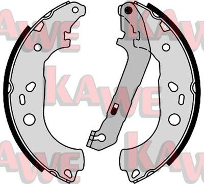 Kawe 08600 - Комплект тормозных колодок, барабанные autodif.ru