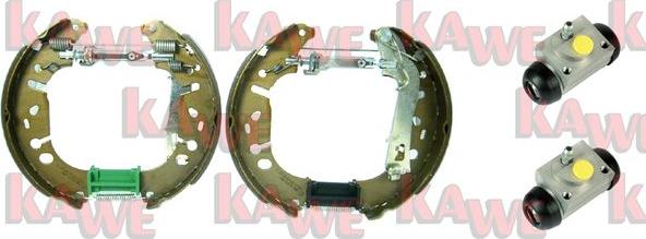Kawe OEK625 - Комплект тормозных колодок, барабанные autodif.ru