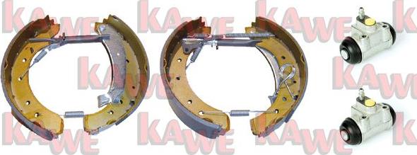 Kawe OEK350 - Комплект тормозных колодок, барабанные autodif.ru
