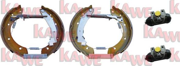 Kawe OEK367 - Комплект тормозных колодок, барабанные autodif.ru