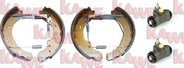 Kawe OEK331 - Комплект тормозных колодок, барабанные autodif.ru