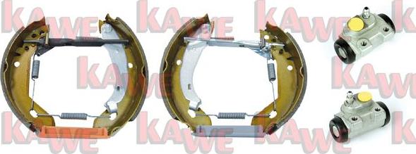 Kawe OEK204 - Комплект тормозных колодок, барабанные autodif.ru