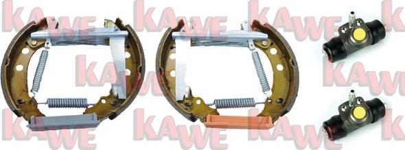 Kawe OEK287 - Комплект тормозных колодок, барабанные autodif.ru