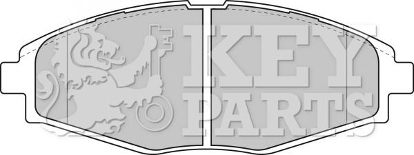 Key Parts KBP1649 - Тормозные колодки, дисковые, комплект autodif.ru