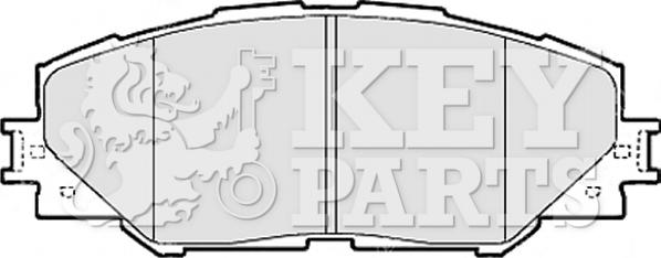 Key Parts KBP2079 - Тормозные колодки, дисковые, комплект autodif.ru