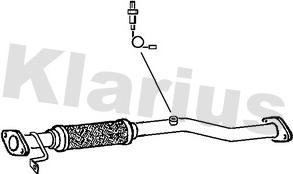 Klarius 142716 - Труба выхлопного газа autodif.ru