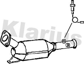 Klarius 390334 - Сажевый / частичный фильтр, система выхлопа ОГ autodif.ru