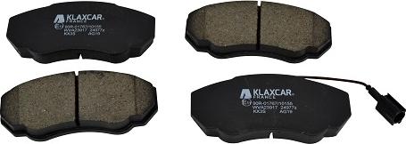 Klaxcar France 24977z - Тормозные колодки, дисковые, комплект autodif.ru