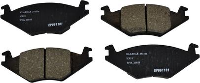 Klaxcar France 24331z - Тормозные колодки, дисковые, комплект autodif.ru