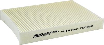 Klaxcar France FC036z - Фильтр воздуха в салоне autodif.ru