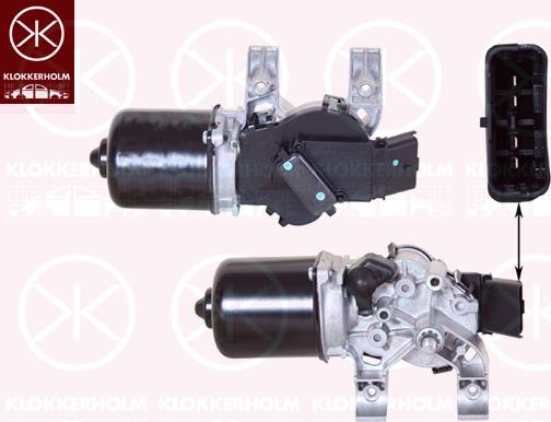 Klokkerholm 60333270 - Двигатель стеклоочистителя autodif.ru