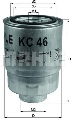 KNECHT KC 46 - Топливный фильтр autodif.ru