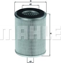 KNECHT LX 830 - Воздушный фильтр, двигатель autodif.ru