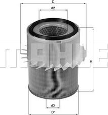 KNECHT LX 878 - Воздушный фильтр, двигатель autodif.ru