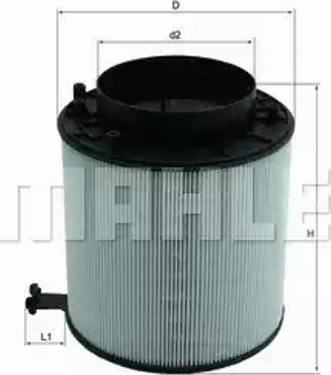 KNECHT LX 2091D - Воздушный фильтр, двигатель autodif.ru