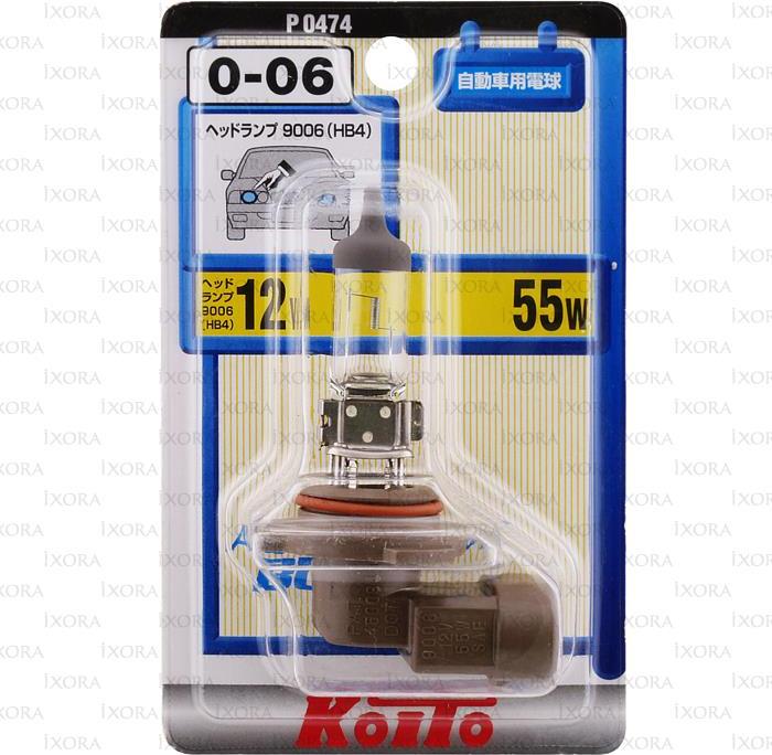 Koito P0474 - Лампа Koito 12-55 Вт. HB4 (9006) галогеновая с наконечником (блистер - 1шт) P0474 Япония 1/1 шт. autodif.ru