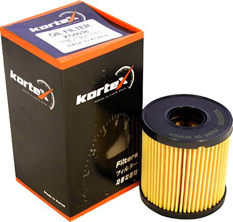 Kortex KO0038 - Фильтр масляный FORD TRANSIT 06> MONDEO IV 07> CITROEN C2/C3/C4/C5/C6/C8 autodif.ru
