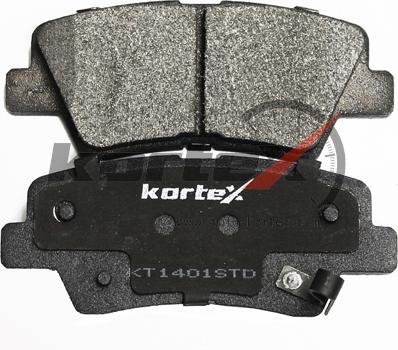 Kortex KT1401STD - Тормозные колодки, дисковые, комплект autodif.ru
