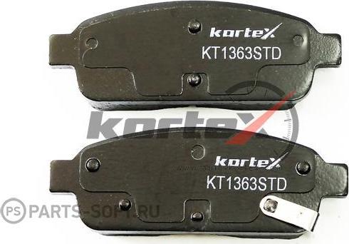 Kortex KT1363STD - Тормозные колодки, дисковые, комплект autodif.ru