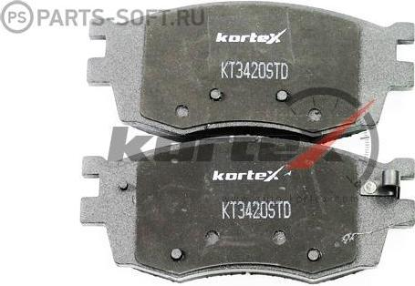 Kortex KT3420STD - Тормозные колодки, дисковые, комплект autodif.ru