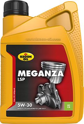 Kroon OIL 33892 - Масло моторное Meganza LSP 5W30 1L-, Синтетическое масло (ACEA C4, ACEA A3/B4, Renault RN0720 (level autodif.ru