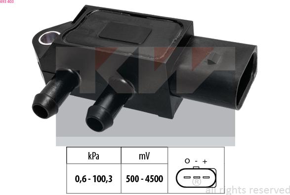 KW 493 403 - Датчик давления воздуха, высотный корректор autodif.ru