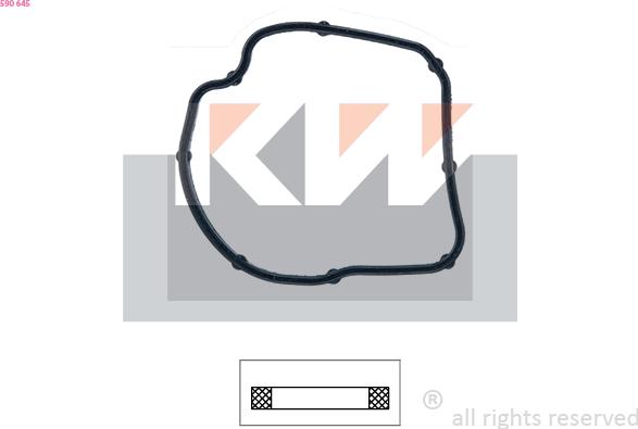 KW 590 645 - Прокладка, термостат autodif.ru