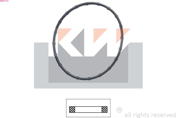 KW 590 717 - Прокладка, термостат autodif.ru