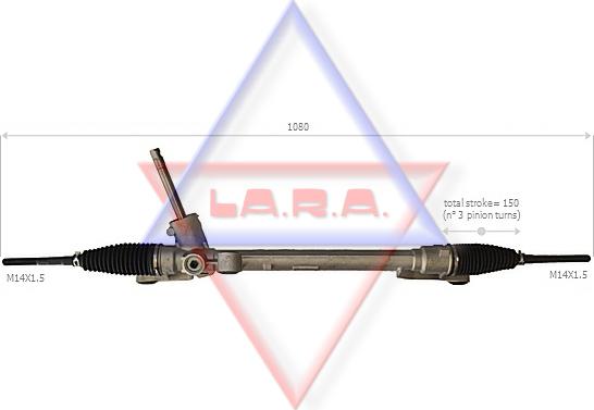LA.R.A. 260003 - Рулевой механизм, рейка autodif.ru