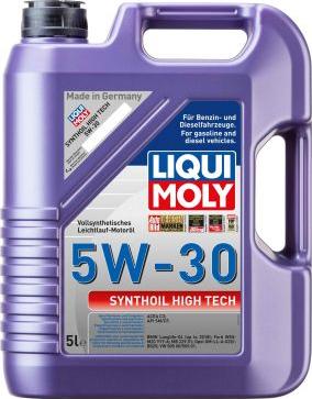 Liqui Moly 9077 - LiquiMoly 5W30 Synthoil High Tech (5L) масло моторное! синт.\ API SM/CF, ACEA A3/B4 autodif.ru