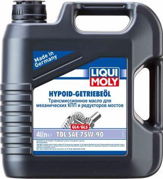 Liqui Moly 3939 - LiquiMoly 75W90 Hypoid-Getriebeoil TDL (4L) масло трансмис.!полусинт.\API GL4/GL5/MT1:MIL-L-2105 D autodif.ru